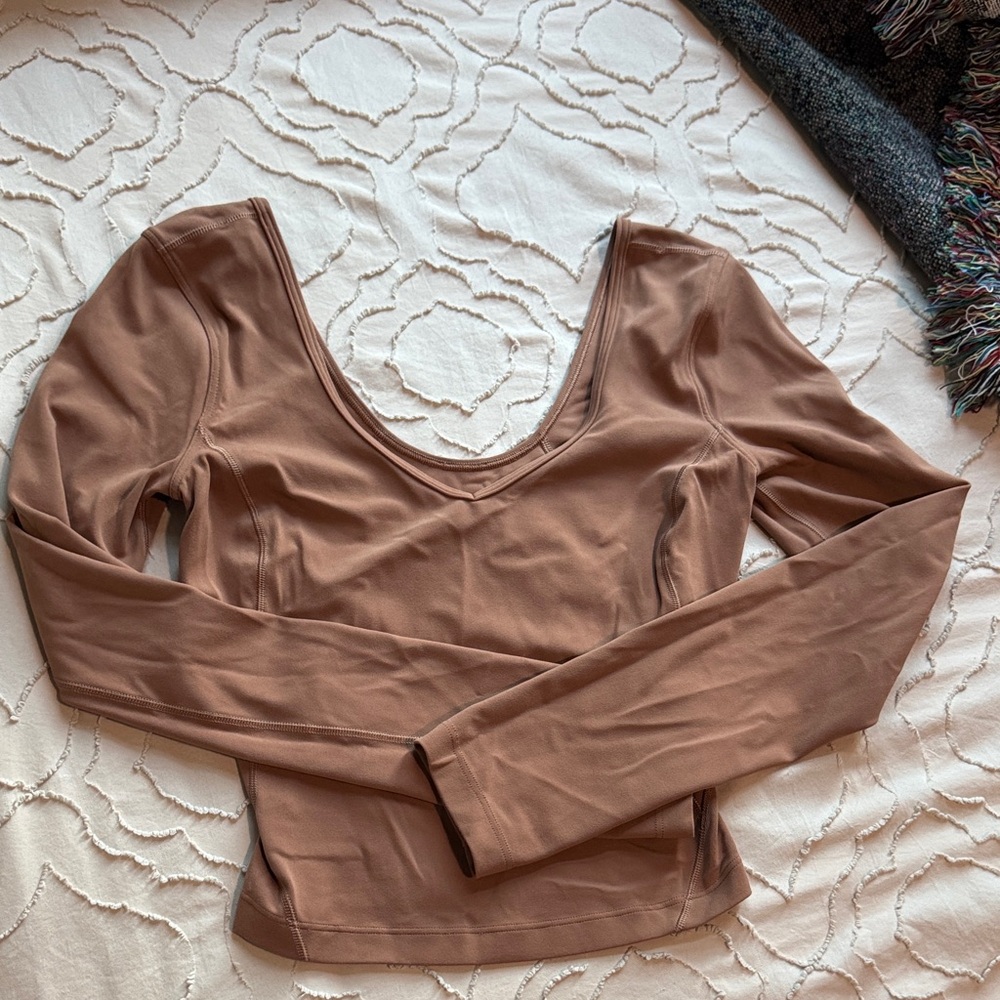 Dusty Clay Long Sleeve Align Shirt - Size 2